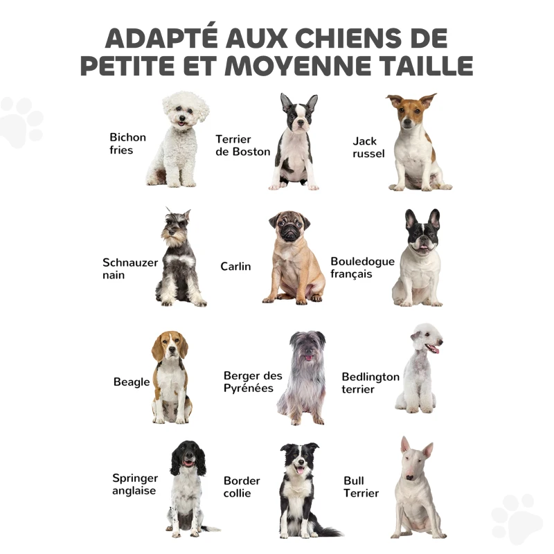 PawHut Barrière de sécurité pour chien barrière pliable à 6 panneaux avec pieds amovibles 432 x 36 x 70 cm noir