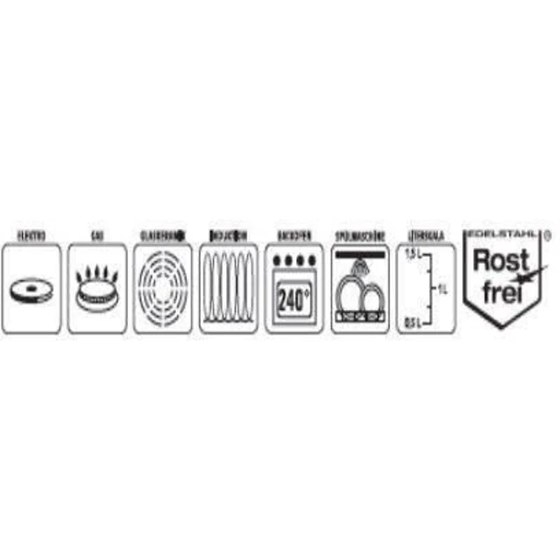 Traiteur - GSW - RIGO - 26 cm - 10 L - Induction - Acier inoxydable