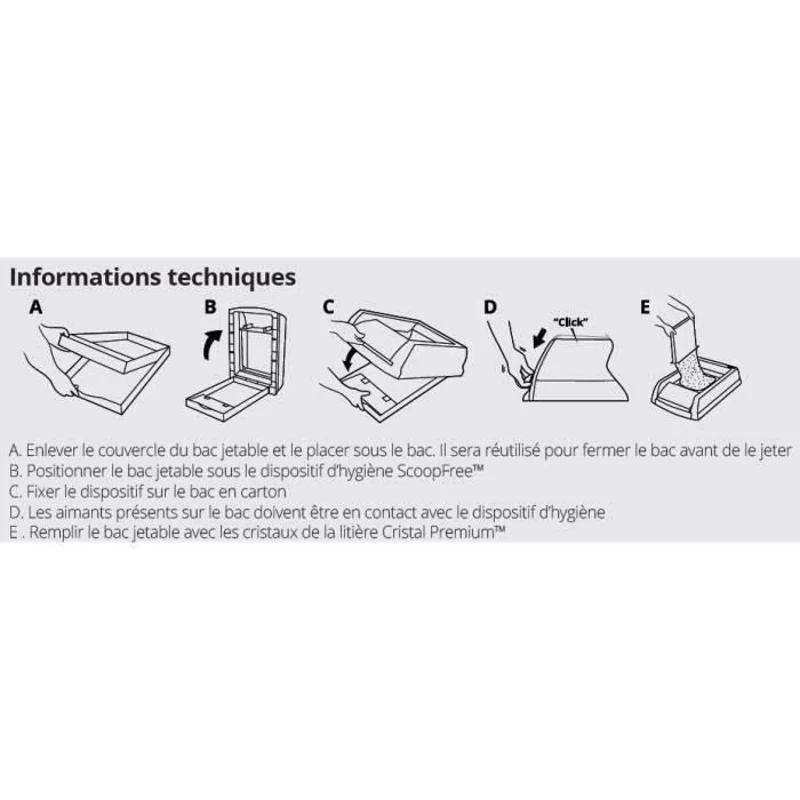 PETSAFE Litiere de rechange Scoopfree Cristal Premium - Pour chat