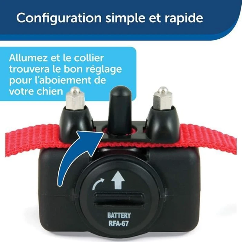 Collier anti aboiement pour Chien - PetSafe - Stimulation Eléctrostatique Progressive (6 Niveaux)