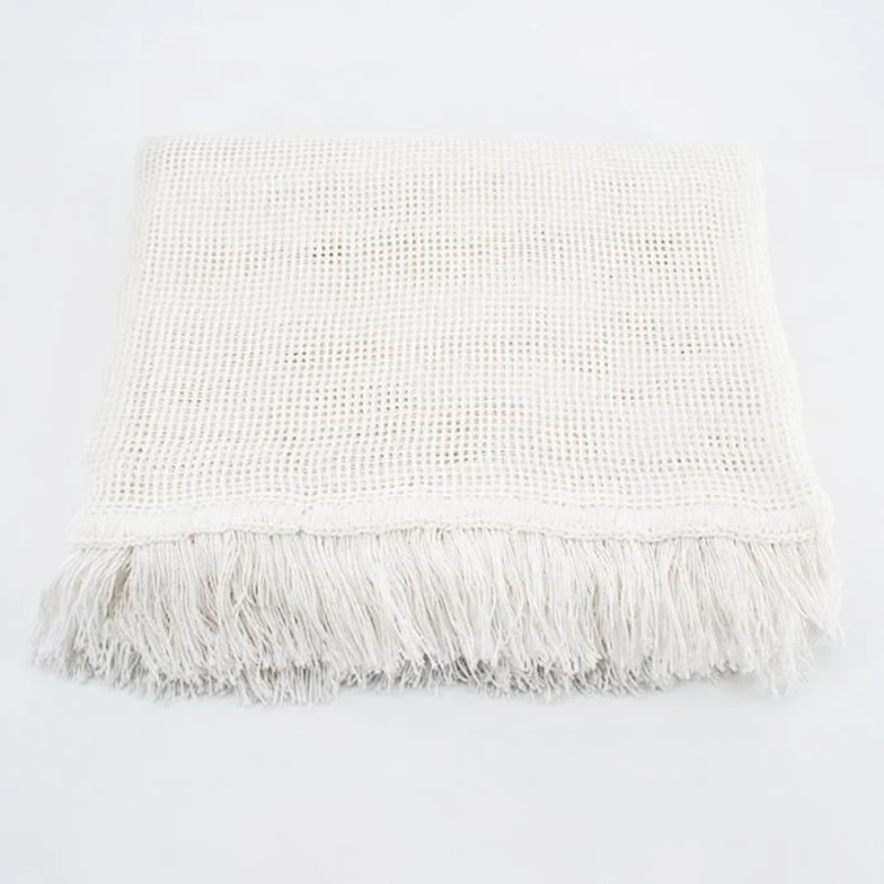 Rideau blanc marseillais tissé 140 x 225cm