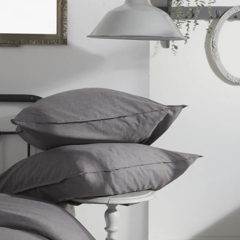 Housse de couette - TODAY - CHARME - Chambray - Gris foncé Capucine - 240 x 220 cm