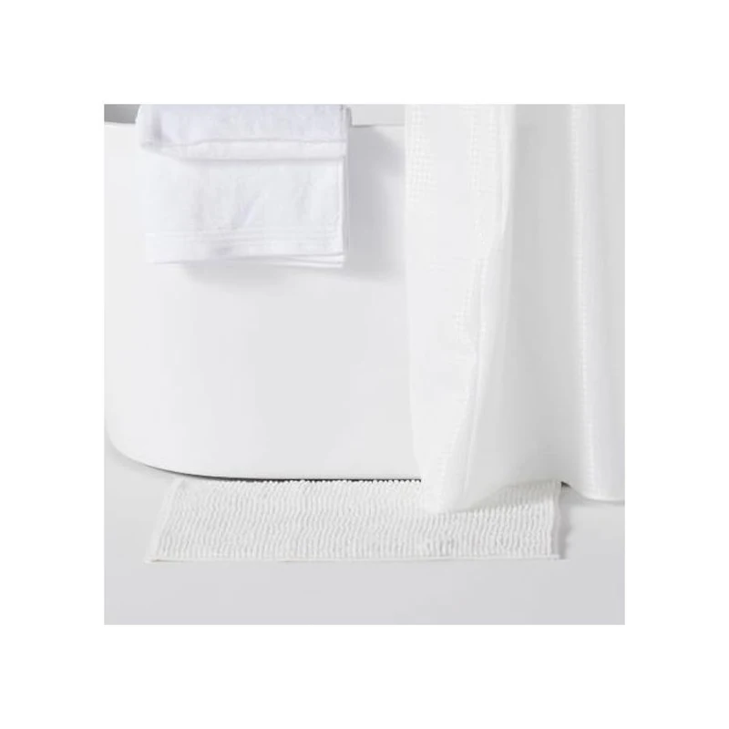Set de douche - TODAY - UTILITY - Panier, tapis, rideau - White