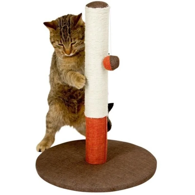 KERBL - Poteau griffoir pour chat - Tronc   - 50cm - OPAL BASIC - Bordeaux/marron - Sisal