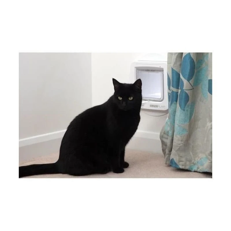 SUREFLAP Grande Chatiere a Puce électronique Connecté - Blanc - 178 mm x 170 mm (Livré sans le Hub)