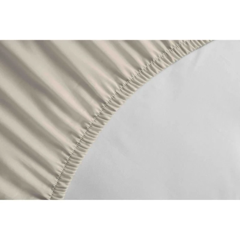 Drap housse - HOME LINGE PASSION - HP72113 - Microfibre 82 g - 180 x 200 cm - Bonnet 30 cm - Beige ivoire
