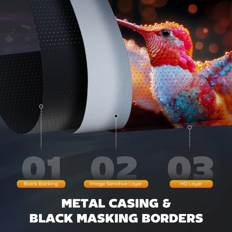 HOMCOM Telo per Proiettore 100" 16:9 Motorizzato con Telecomando, 251x8x168 cm, Bianco