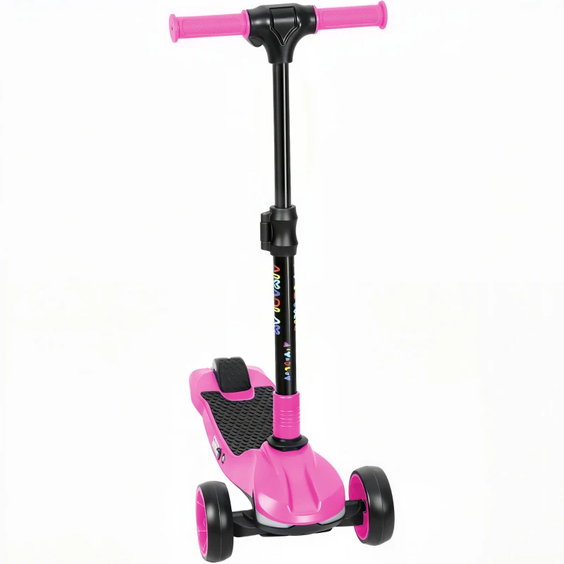 AIYAPLAY Three-Wheel Foldable Electric Scooter for Kids Aged 6-10 Years, Pink