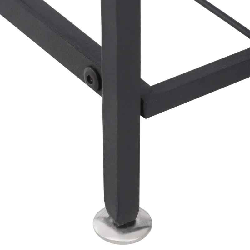 HOMCOM Étagère à vin rack pour bouteilles range-bouteilles capacité 54 bouteilles dim. 63L x 25l x 91H cm métal noir