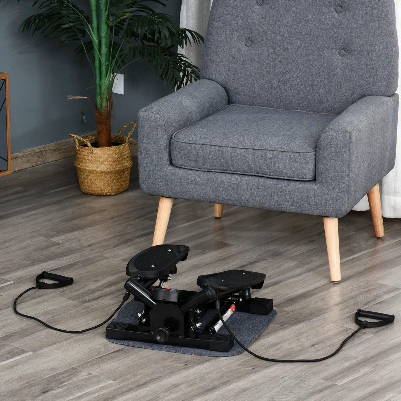 HOMCOM Mini Stepper, Size 45x42x21 cm-Black