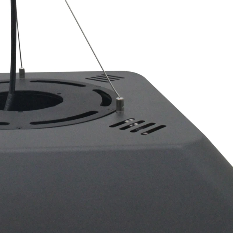 Outsunny 2000W Ceiling Mounted Halogen Electric Heater with Remote Control Black