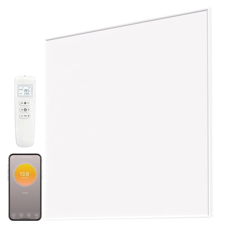 HOMCOM Wifi Smart Electric Heater, Far Infrared, Wall Mounted - 400W