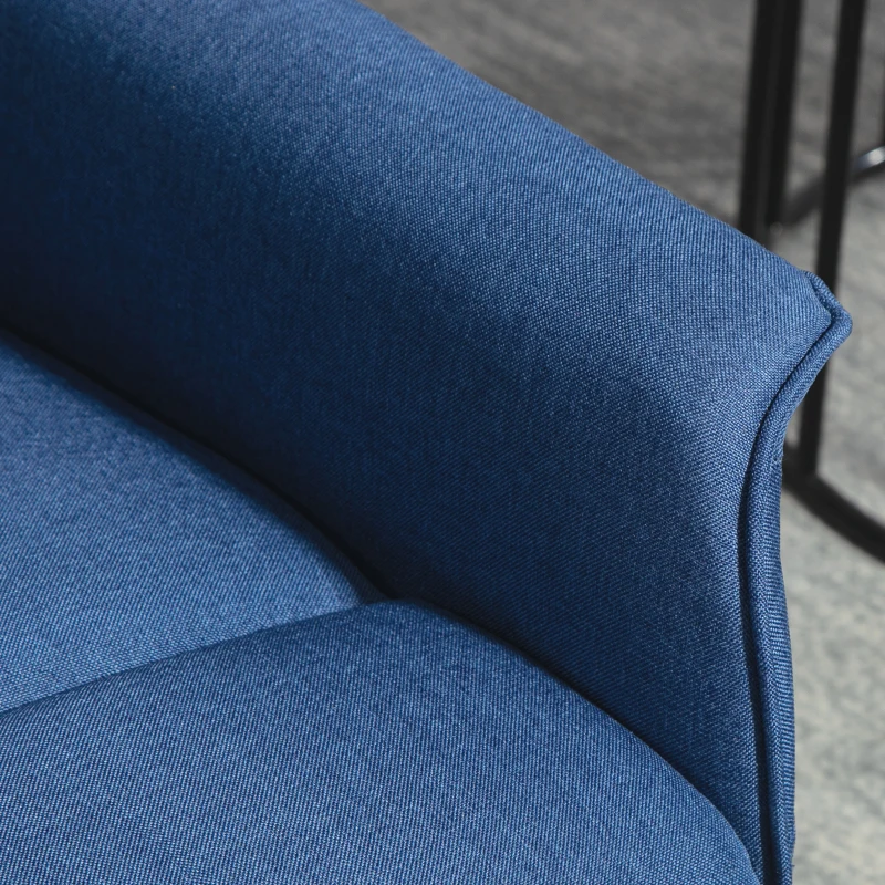 HOMCOM Sillón Relax Reclinable Eléctrico Levanta Personas con Mando a Distancia y Bolsillo Lateral Sillón Elevador Azul Oscuro