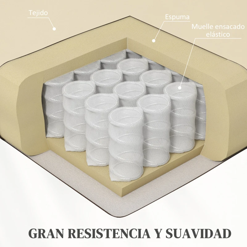 HOMCOM Sillón Relax Reclinable Eléctrico Levanta Personas con Masaje Vibratorio y Calor Control Remoto Crema