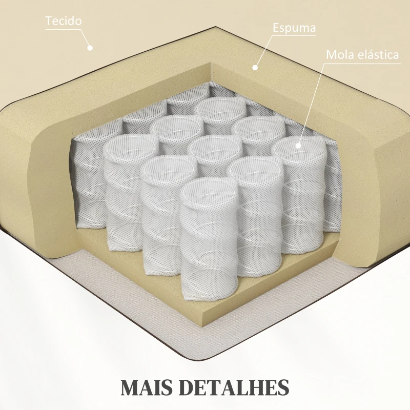 HOMCOM Poltrona Reclinável Elétrica Levanta Pessoas com Massagem Vibratória e Aquecimento  98x96x105 cm Creme