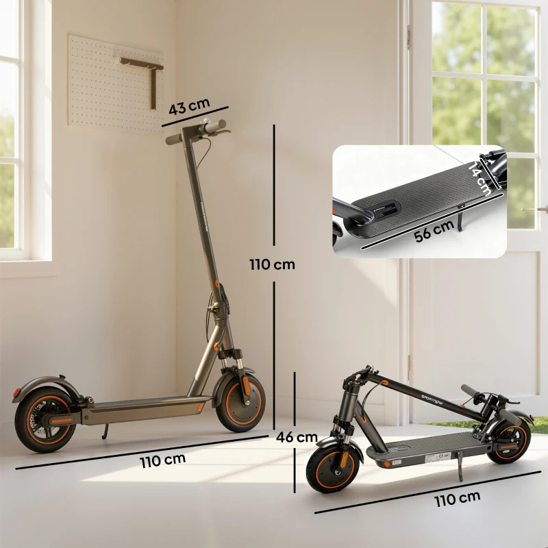SPORTNOW Foldable Electric Scooter with 350W Motor, Up to 25km/h