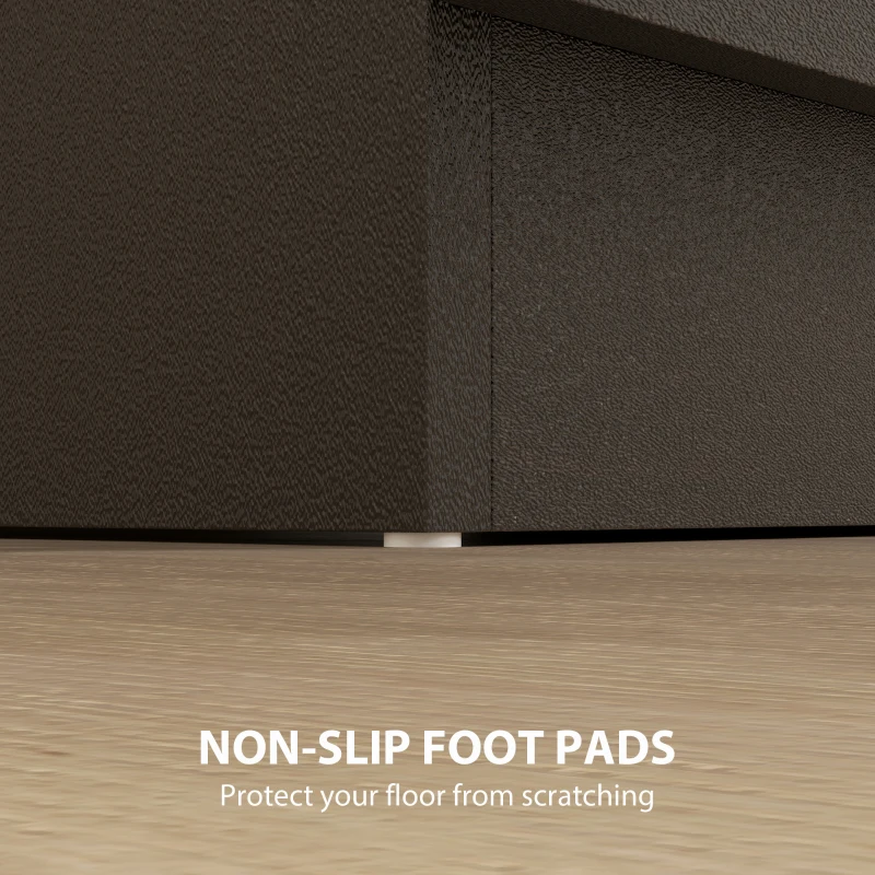 HOMCOM Nachttisch mit 3 Schublade, Schlafzimmer Nachtschrank, Nachtkommode, Spanplatte 40 x 35 x 58 cm