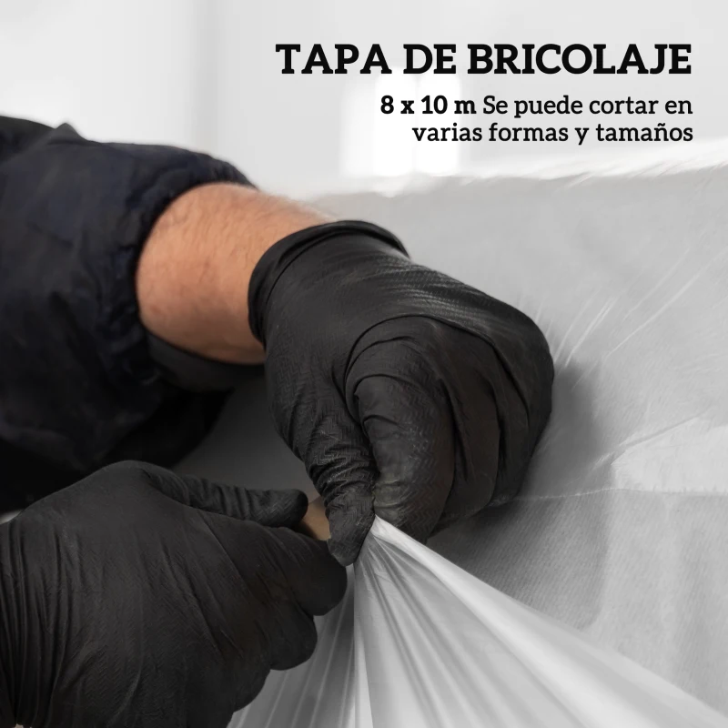 Outsunny Cubierta de repuesto para invernadero de Polipropileno 6x10 m para Huerto Plantas Agricultura Jardín Transparente