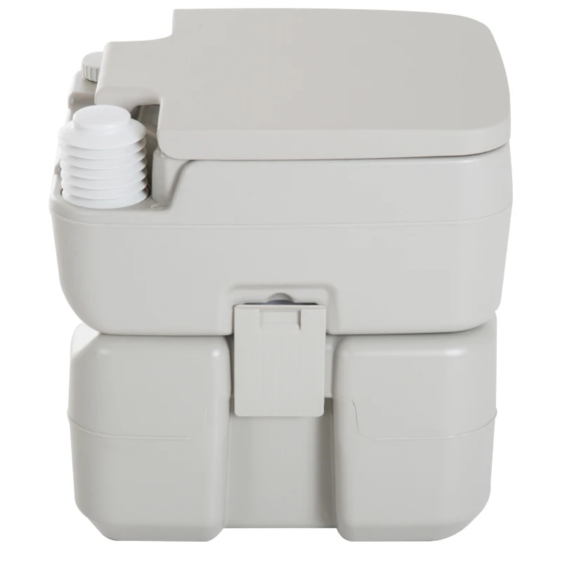 Homcom WC Camping à Double Réservoir en Plastique 111 x 47 x 145 cm