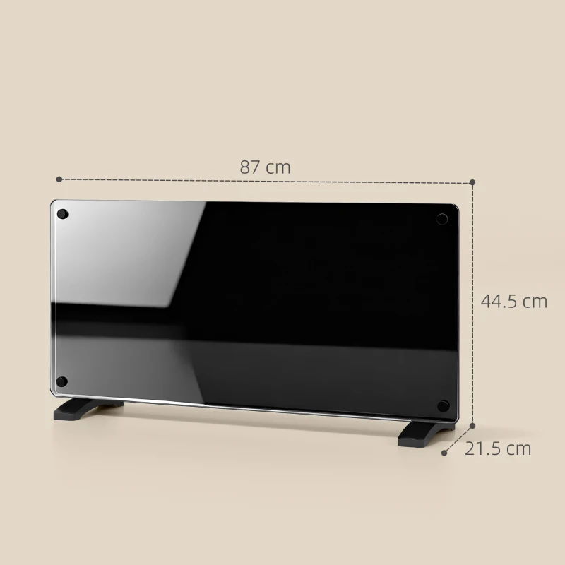 HOMCOM 2000W 5-35℃ Smart Control Heater - Black