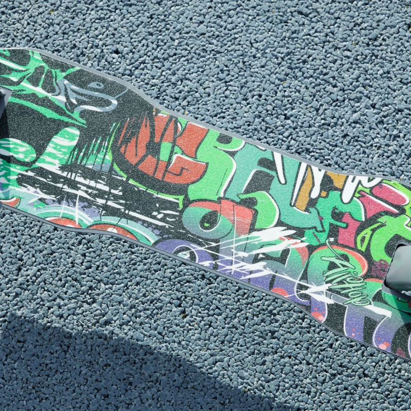 AIYAPLAY Patinete infantil 6 a 12 anos, patinete dobrável de 2 rodas, regulagem de altura, para meninas e meninos, scooter verde