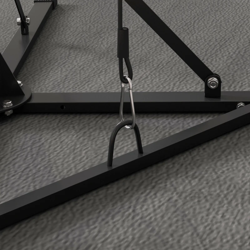 SPORTNOW Suporte para saco de pancadas, ajustável em altura, com speedball, estrutura metálica, 160L x 145B x 175-220H cm, preto