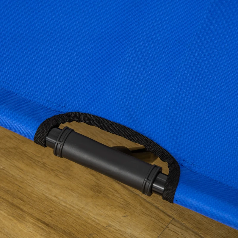 PawHut Cama Elevada para Perros Refrescante y Transpirable Cama para Perros Grandes 92x76x18 cm para Interior Exterior Azul