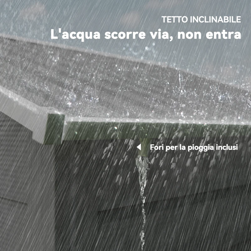 Outsunny Casetta porta Attrezzi con Porte Scorrevoli e 4 Prese d'Aria, in Acciaio e PP 196x236x208 cm, Grigio Chiaro