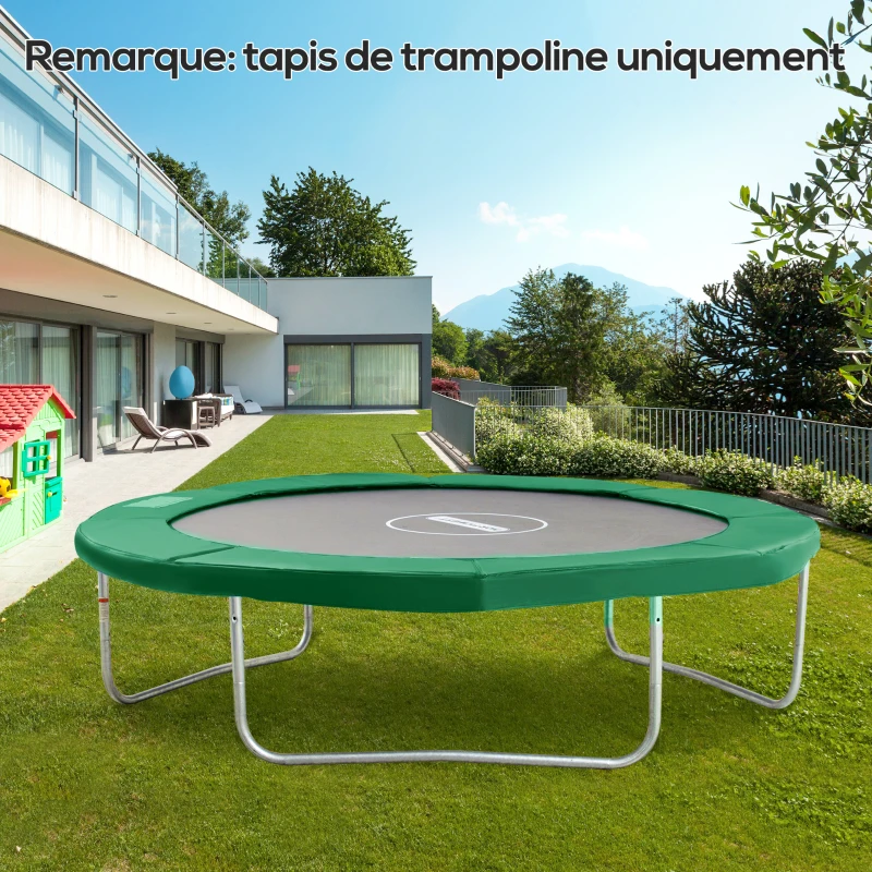 HOMCOM Coussin de protection pour trampoline de remplacement Ø 305 cm Coussin de sécurité de remplacement vert