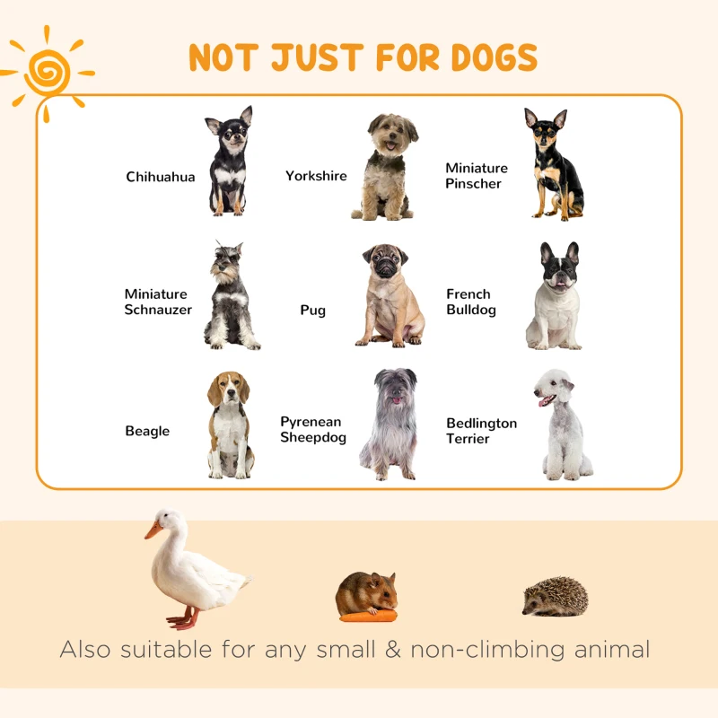 PawHut Dog Playpen, Puppy Pen, Eight-Panel Metal Fence, for Small Dogs, Indoors, Outdoors - Black