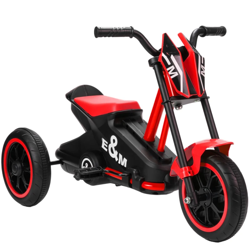 AIYAPLAY Kids Tricycle Baby Trike, Kids Trike with Pedal, 3 Wheel Toddler Balance Bike for Indoor Outdoor Use, Red