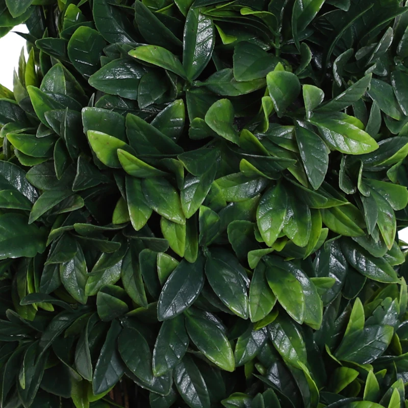 Outsunny Plantă Artificială Decorativă Buxus în Spirală cu Ghiveci Inclus, Ф32x120 cm, Verde