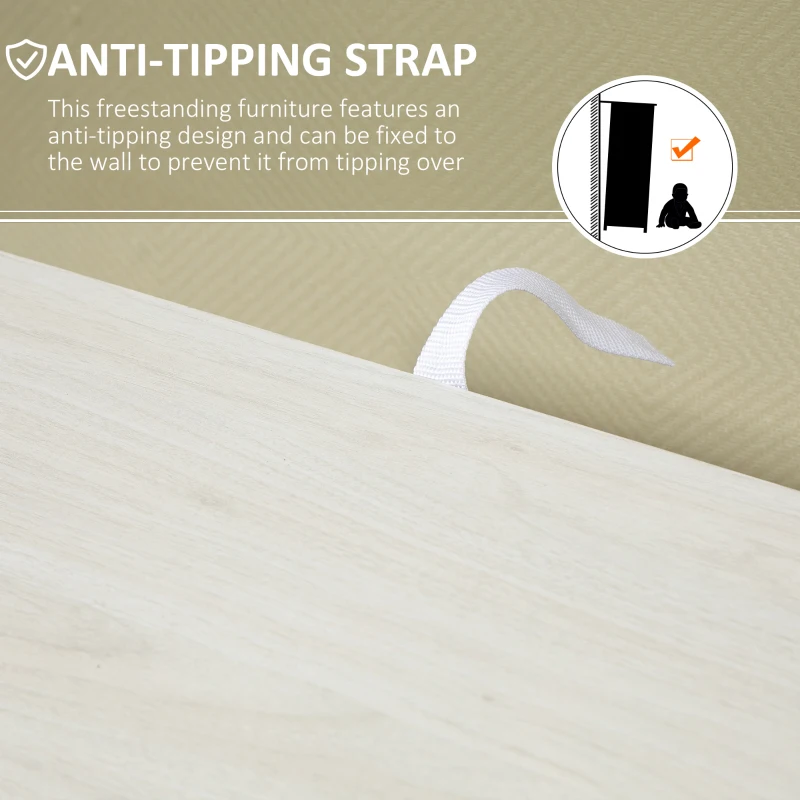 HOMCOM Mobilier Dulap Baie cu 4 Sertare si 2 Niveluri, Modern si Practic pentru Baie, 54x29x83 cm, Alb