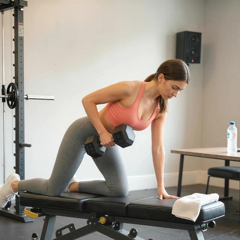 HOMCOM Haltère courte poids 15 Kg - Haltère hexagonale entraînement musculaire & haltérophilie - métal caoutchouc noir