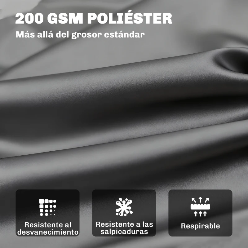 Outsunny Cojín para Banco de Jardín con Respaldo, 100x98x8 cm, Colchón de Banco de 2 Plazas para Interior y Exterior con Relleno Grueso y Cintas de Sujeción, para Columpio, Terraza, Balcón Gris Oscuro