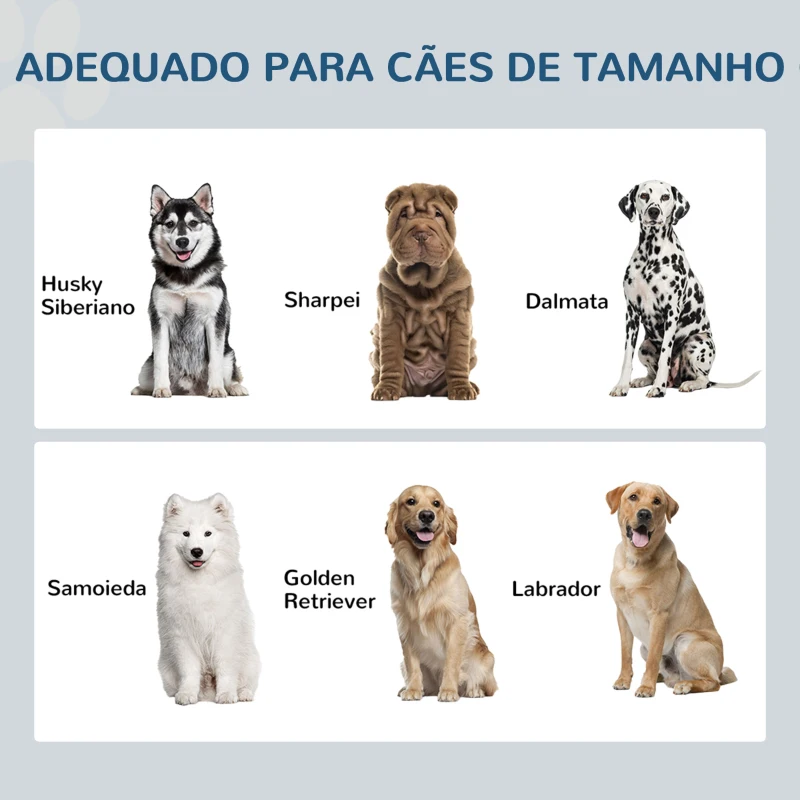 PawHut Comedouro Elevado para Cães com 2 Tigelas 2000ml de Aço Inoxidável Gaveta Oculta com Suporte de Madeira 60x30x36cm Cinza