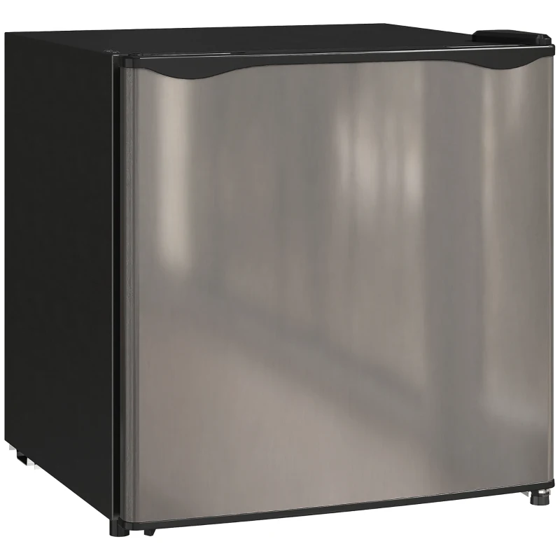 HOMCOM Réfrigérateur congélateur 46 L, petit réfrigérateur combiné avec portes réversibles, 48 x 44 x 49 cm, argenté(m-11)