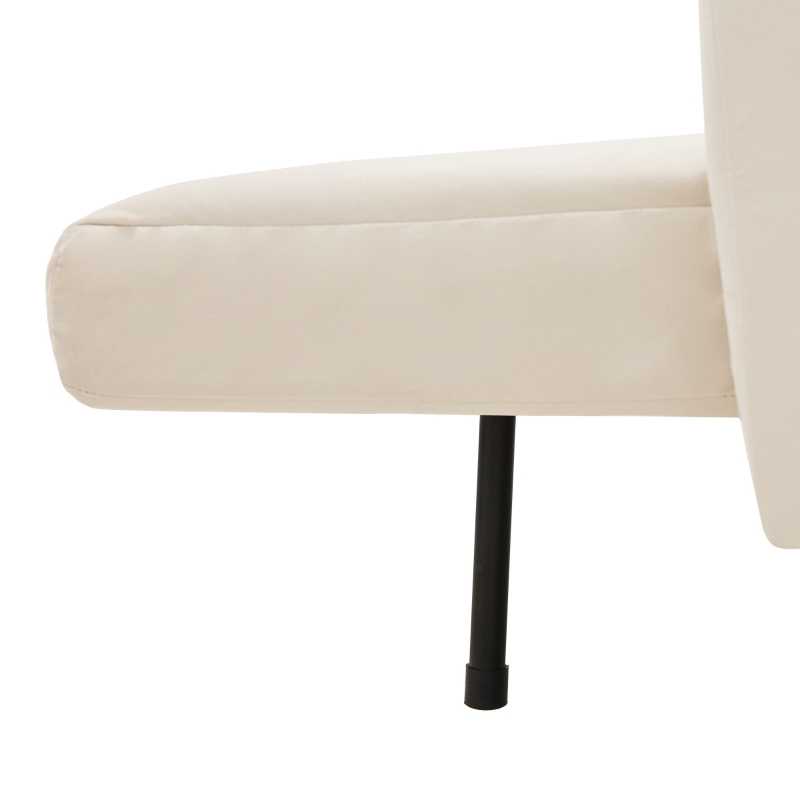 Canapé‑lit pliable moderne avec dossier et accoudoirs réglables, 183x76x75 cm, Beige