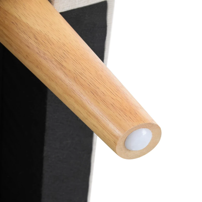 Canapé 2 places moderne en tissu chenille avec coussins épais, pieds robustes en bois massif, 162x74x77 cm, Beige