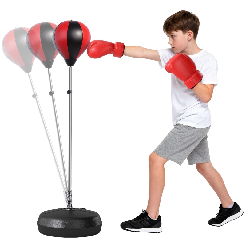 Punching-Ball Adultes Sac De Frappe Sur Pied De Boxe Hauteur