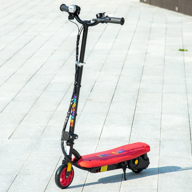 HOMCOM Trottinette électrique 120 W pliable pour enfant 7-14 ans 12 Km/h max. autonomie 10 Km max. rouge