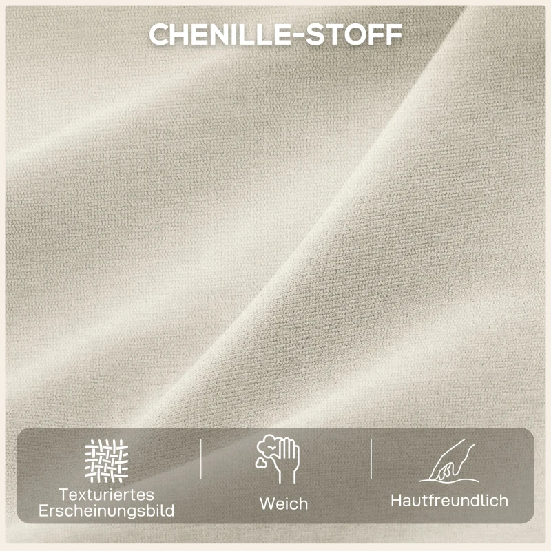 HOMCOM Elektrische relaxfauteuil met ligfunctie, verstelbare rugleuning en hoofdsteun voor woonkamer, crèmewit