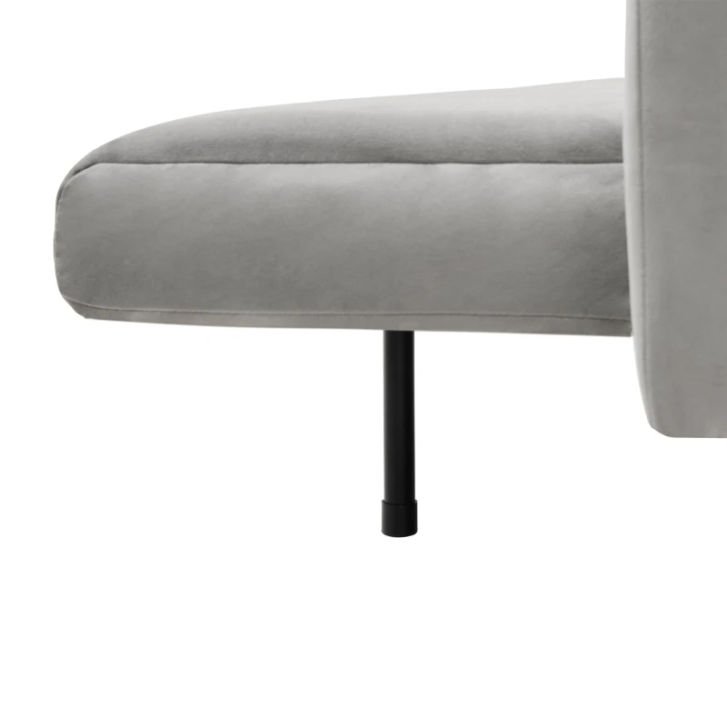 Canapé-lit pliable moderne avec dossier et accoudoirs réglables, 183x76x75 cm, Gris