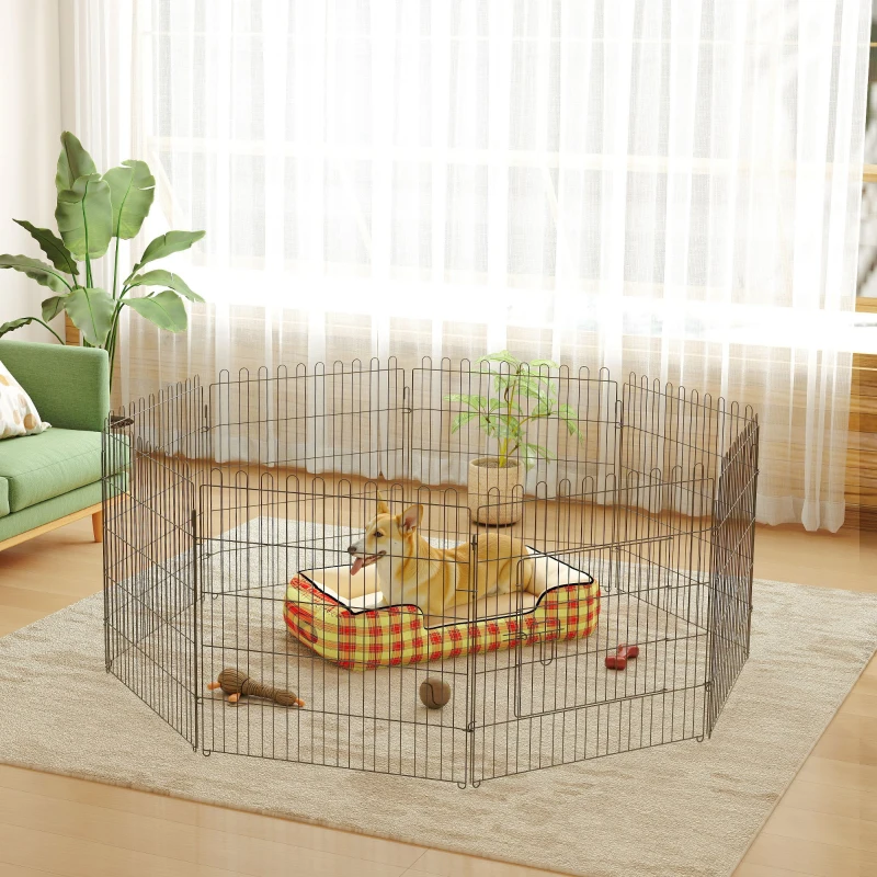 PawHut puppy-uitloop puppyhek box buiten behuizing puppyhek 5 maten