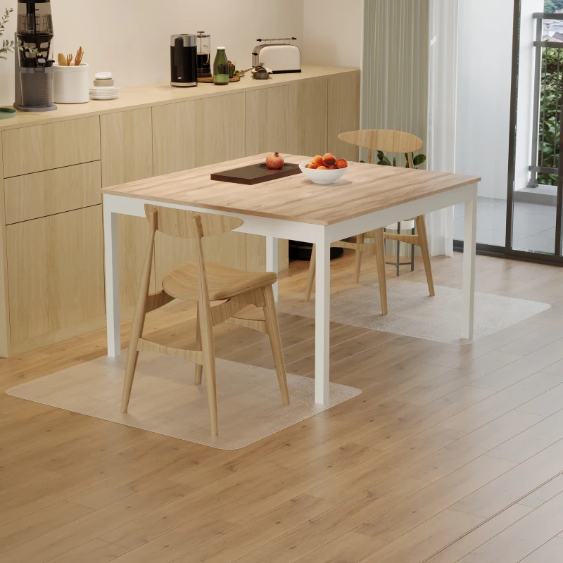 HOMCOM Tapete Protetor Retangular para Cadeira de Escritório 90x120 cm Protetor de Chão de PVC Transparente