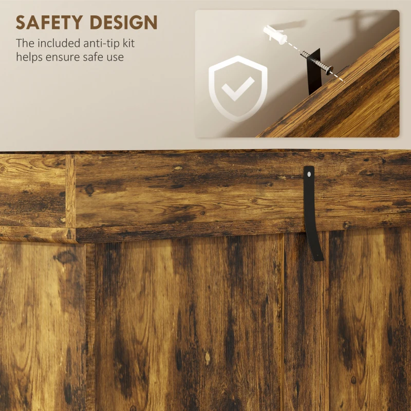 HOMCOM Tall Kitchen Cupboard, Kitchen Pantry Cabinet with Drawer, Shelves, Brown