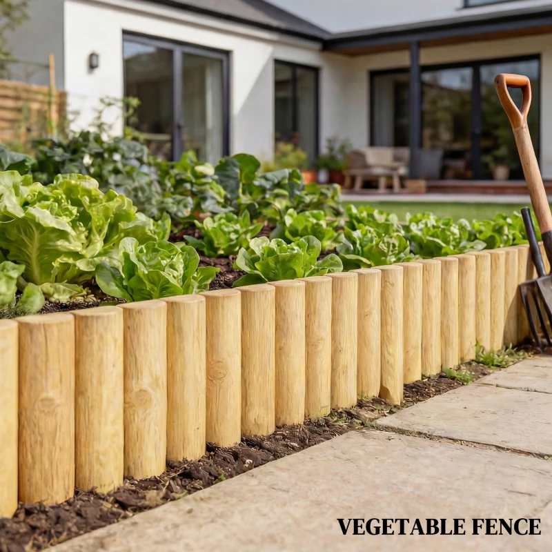 Outsunny Panneau décoratif Clôture de Jardin en Bois Résistante et Facile à Installer pour Patio Pelouse Allée 176x38 cm Naturel