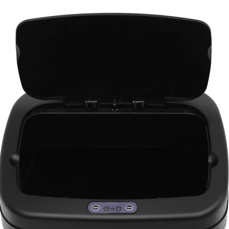 HOMCOM Sensor Mülleimer 20L Edelstahl Automatischer Mülleimer mit Bewegungssensor, Inneneimer 33 x 25 x 42,5 cm Silber+Schwarz