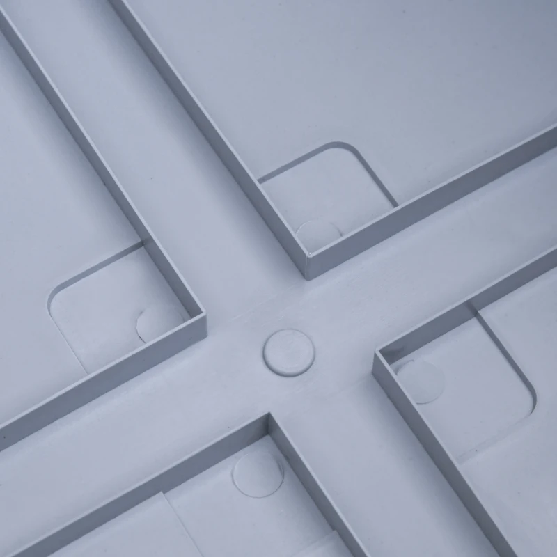 Outsunny Set of Two Rattan-Effect Planters - Grey