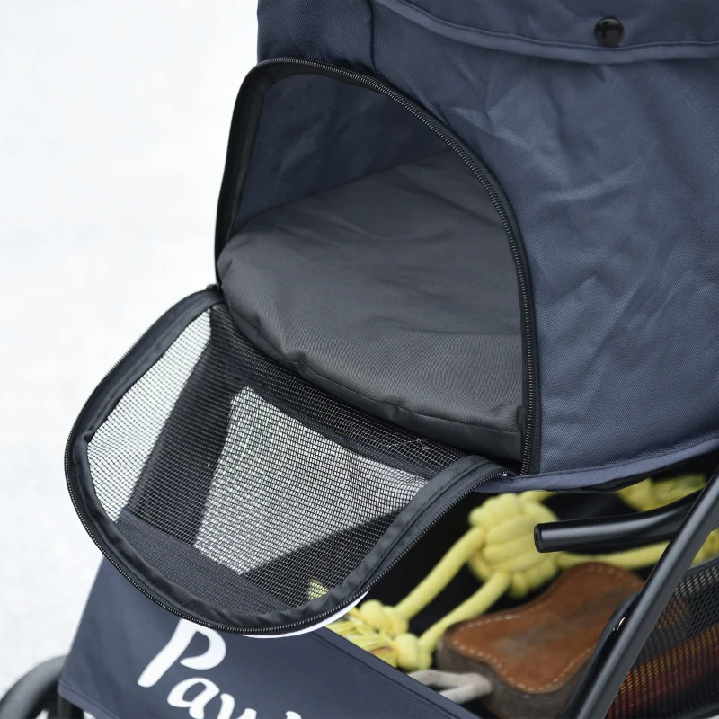 Wózek dla psa PawHut, składany, z poduszką, dla kotów